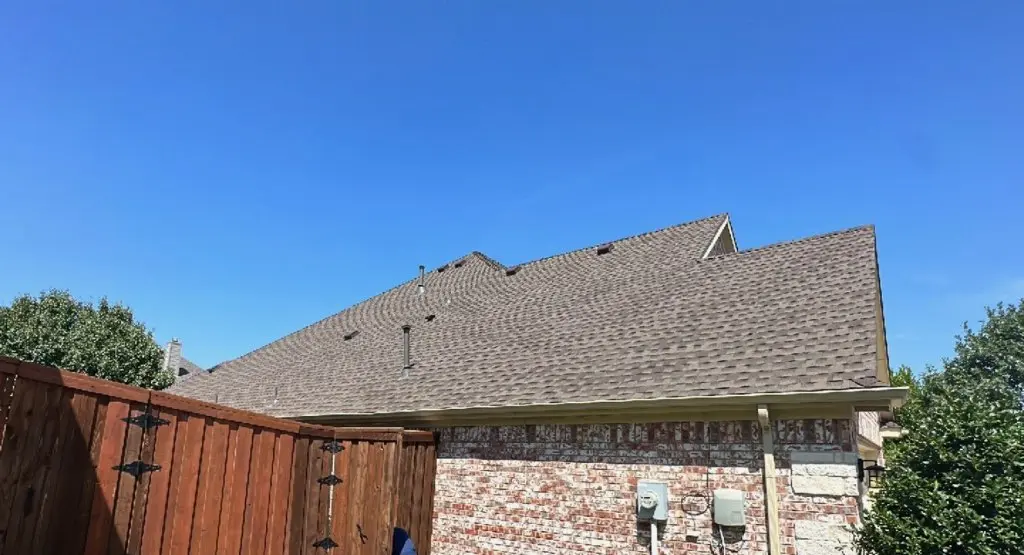 Completed roof replacement project in McFarland